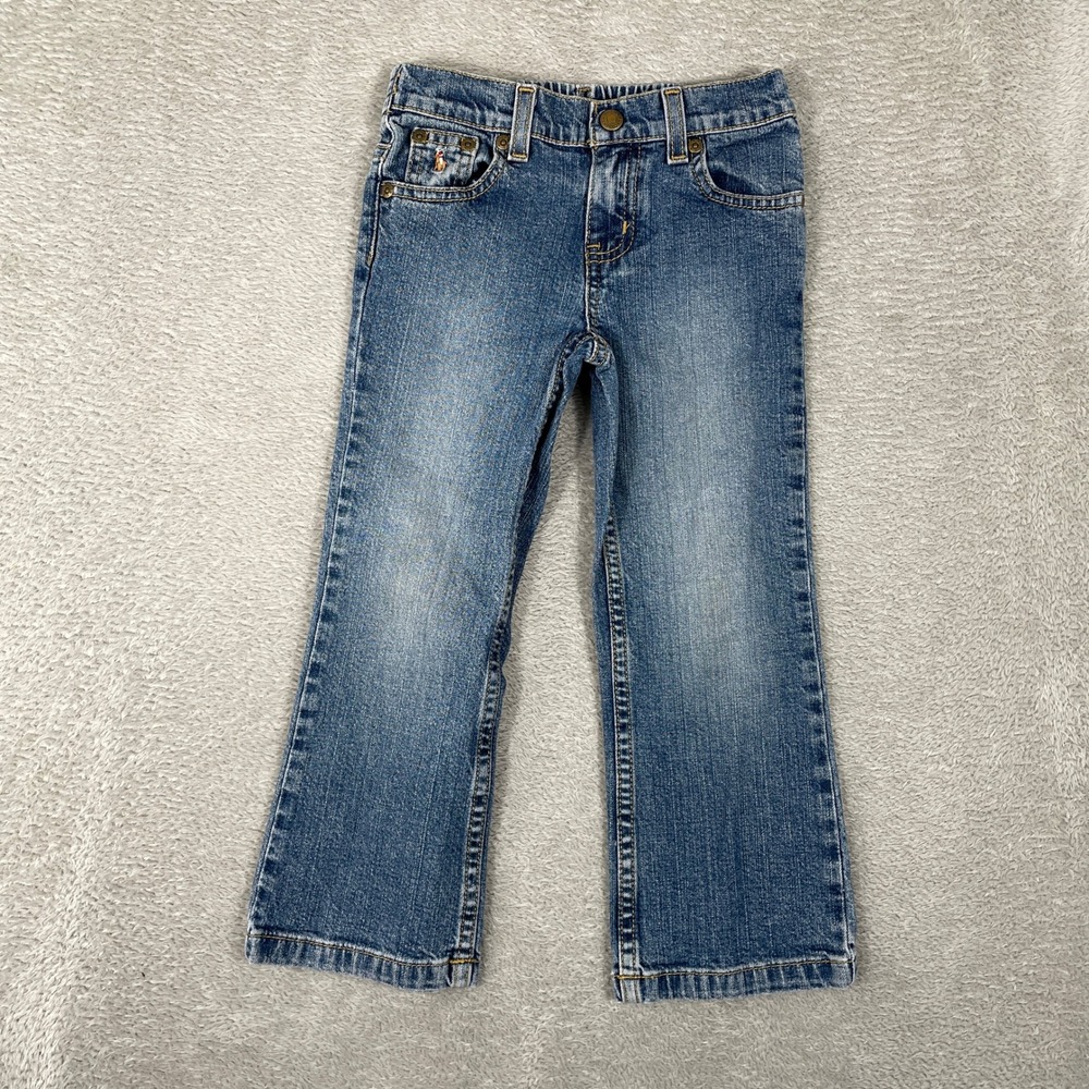Ralph Lauren Polo Jeans Co Bootcut Jeans Youth Boys 6 Blue Denim